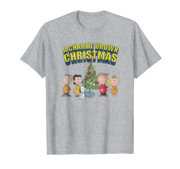 

peanuts charlie brown christmas special t-shirt, White;black
