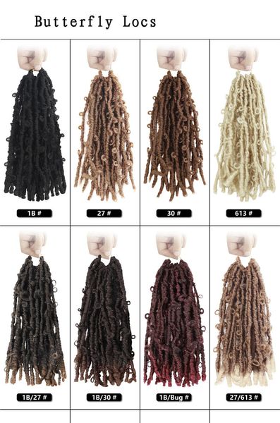 12inch Butterfly Locks Shaping Hair Low Torment Chama Retardant Knots Cabelo Curto Dhgate 2021 New Bulks Sintetic Extensions