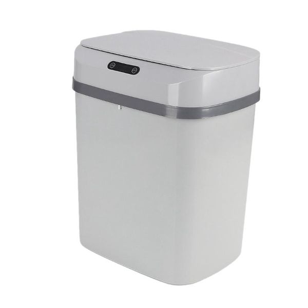 

waste bins electronic smart trash can, induction household rubbish bin, rechargeable rectangular wastebasket kitchen/bathroom