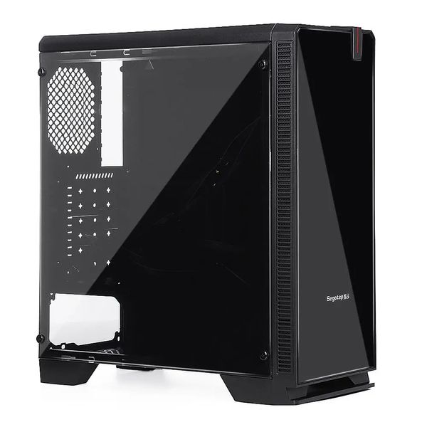 Desktop Computer Gaming Case ATX M-ATX ITX USB 3.0 Порты Закаленные стеклянные окна с 8шт. 120 мм Расположение вентилятора (только случай)