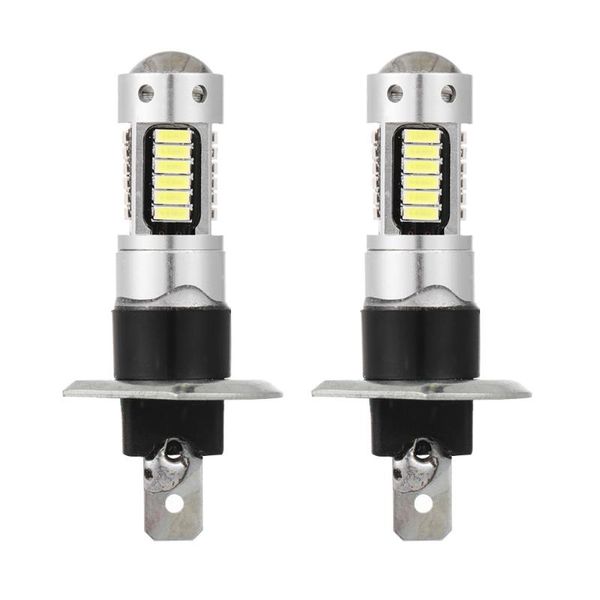 Araba Farları 1 Çift 12 V DC H1 4014 30 SMD 6500 K LED Far Sürüş Sis Lambası Ampuller