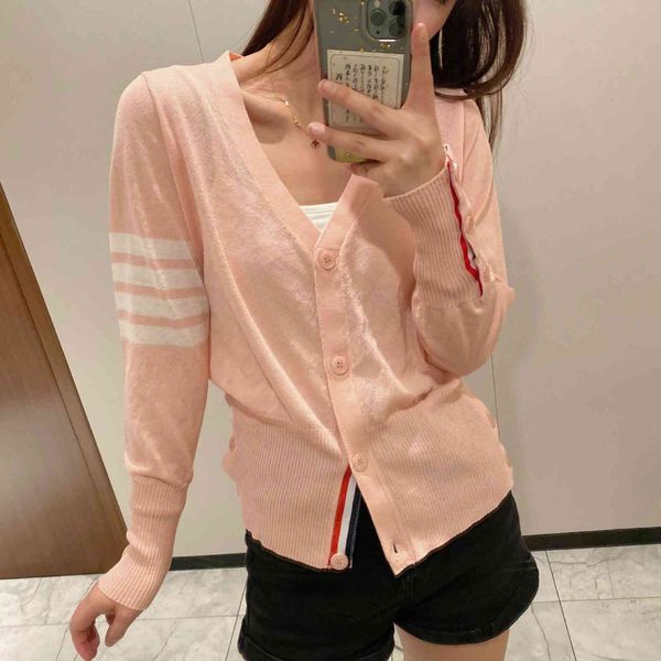 

pink tb cardigan, White;black