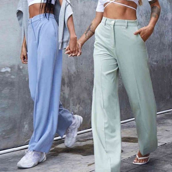

women's pants & capris wixra-terno solto feminino, calÃ§as compridas de cintura alta, look feminino casual, com zÃ­per e botÃ£o, esfrega,, Black;white