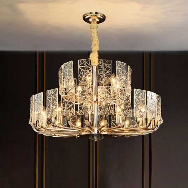 

pendant lamps american luxury crystal led lights lustre modern living dining room indoor lighting decor lamp hanging light fixture