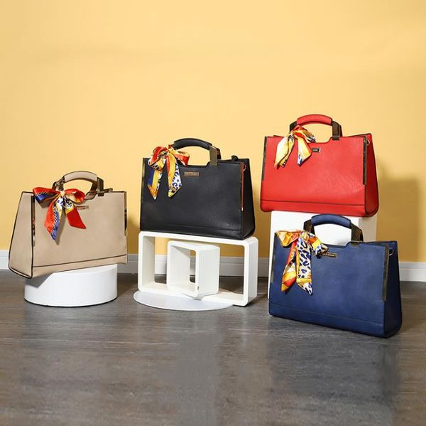 

ladies elegant bags urban simple tote silk scarf ne-shoulder messenger bag