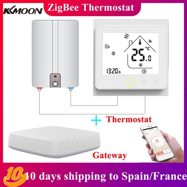 

smart home control zigbee intelligent thermostat programmable temperature controller hub required life tuya app remote