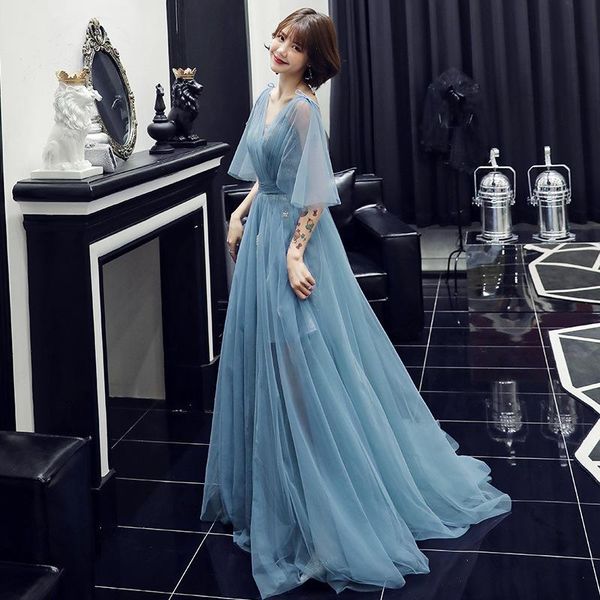 

women backless long mesh dresses blue vestidos qipao bandage evening gowns club party dress elegant women boho sweet dress, Red