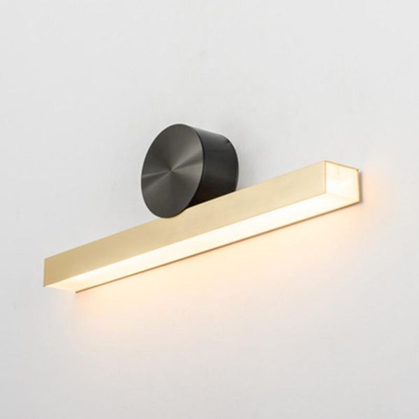 

wall lamp simple modern gold led light living room bedroom long aluminum tv background corridor balcony wall-sconce