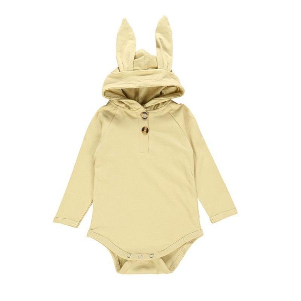 

rompers born baby boy girl clothes long sleeve romper hood bodysuit infant, Blue