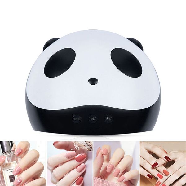 Panda şekli 36 W UV LED Lamba Jel Tırnak Kurutucu Kızılötesi Sensör Kurutucular Salon Kullanımı