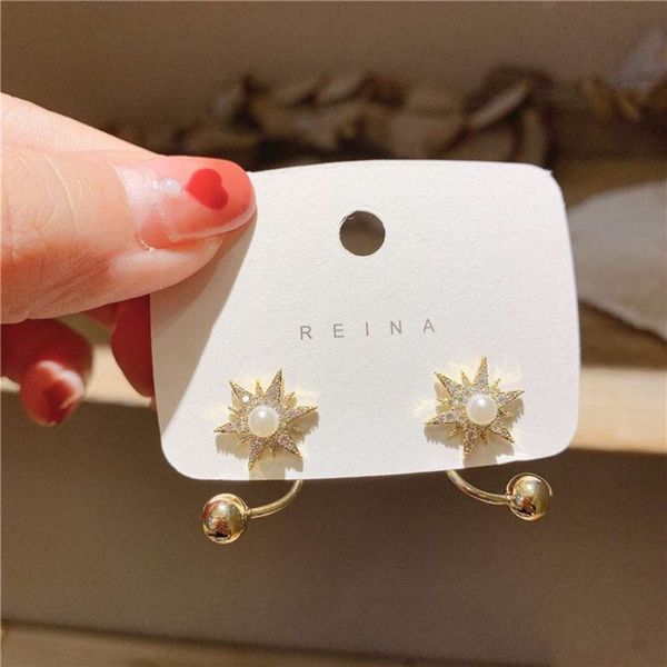 

designer mangxing earrings simple pearl exquisite