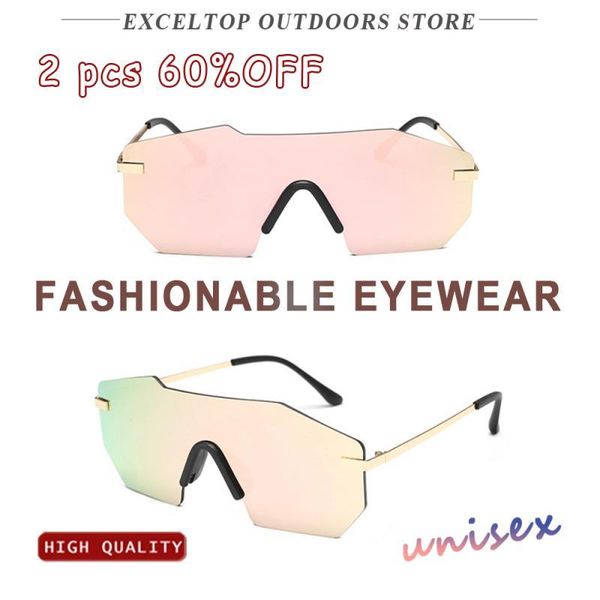 

outdoor eyewear 2021 oversized sunglasses women mid frame square curved gradient lens sun glasses female men vintage mirror shades uv400