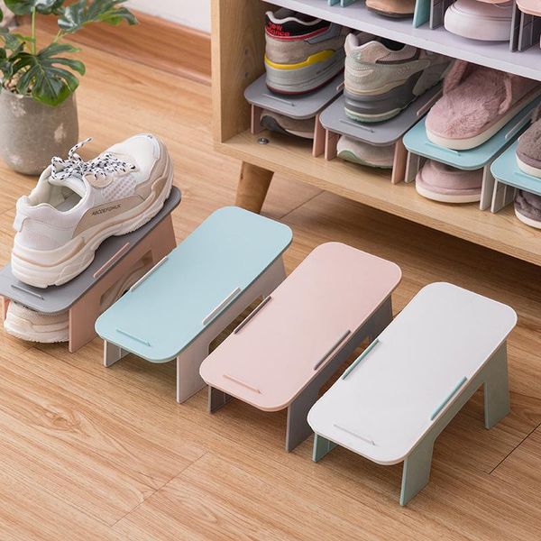 

clothing & wardrobe storage household shoe rack shoes save space shelf double support plastic integrated simple economy