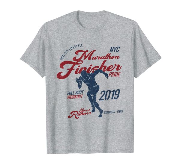 

nyc marathon runner t-shirt, White;black