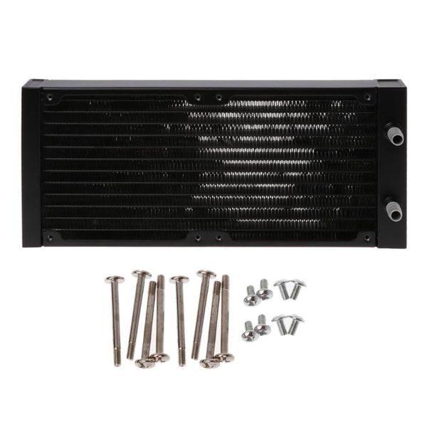 

fans & coolings 240mm 12 tube cpu heat sink aluminum pc case water cooling radiator exchanger