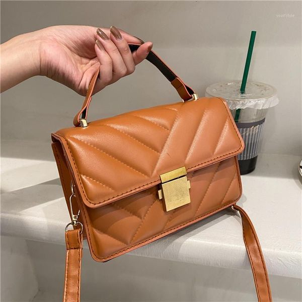 

evening bags women leather handbags 2021latest style pu fashion all-match messenger shoulder bag