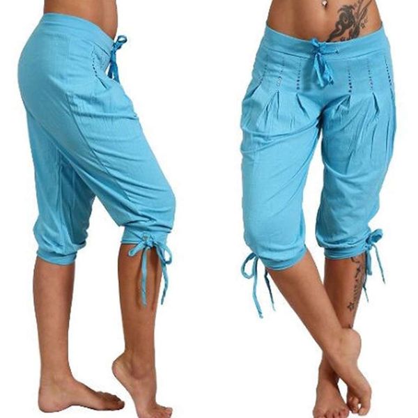 

women's solid sequin pleated straight pants leisure capris c171, Black;white