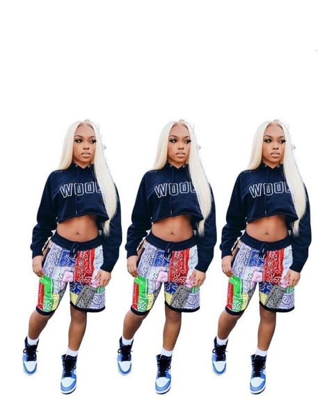 

h8036 women's fashion print casual double pocket shorts, Black;white