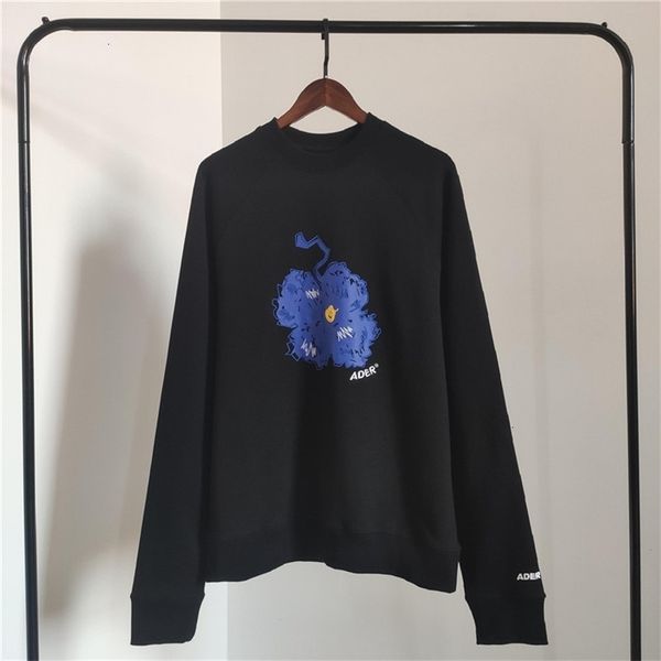 

2021 new ader error sweatshirts men women graffiti embroidery adererror crewneck pullovers clothing bfra, Black