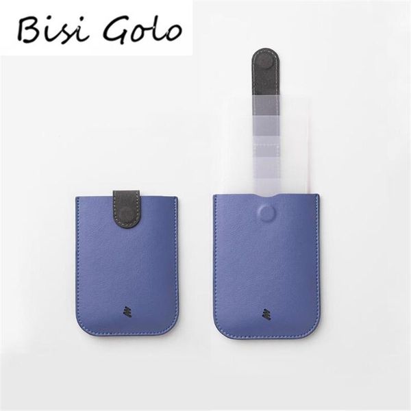 

wallets bisi goro smart wallet slim men and women pu leather holder business thin rfid purse portable pull out wholesale, Red;black