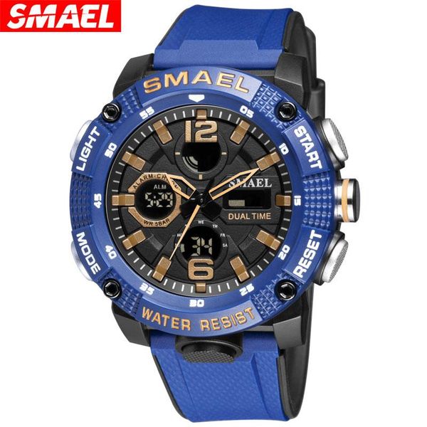 

wristwatches sport watches waterproof 50m basid watch alarm clock for male digital 8039 men's wristwatch military army, Slivery;brown