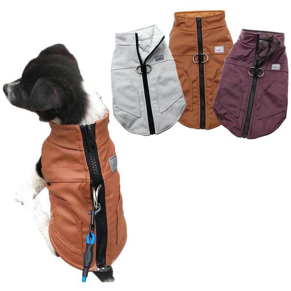 

dog apparel winter warm clothes waterproof pet padded vest zipper jacket coat for small medium large dogs pug chihuahua
