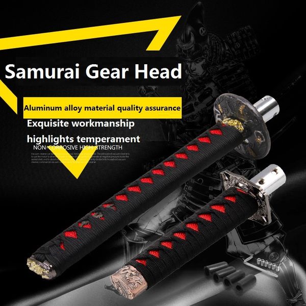 

universal 200mm/300mm jdm katana samurai sword knob er with adapters gear shift knob car accessories