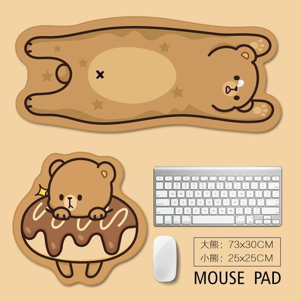 

mouse pads & wrist rests cute bear pad desk big waterproof office home kawaii pink non-slip girl boy room