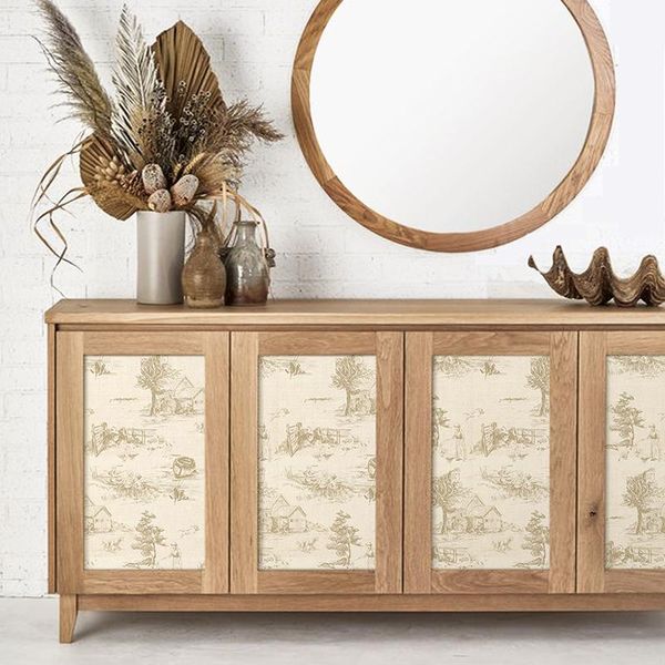 

window stickers creative furniture vintage retro romance aesthetic self adhesive adesivi murali kitchen decoration ei50mt