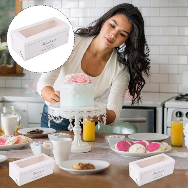 

gift wrap 10pcs cake roll packaging box dessert storage container decor