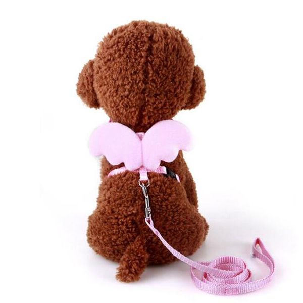 

dog collars & leashes harness vest angle wing breathable polyester no pull adjustable pet for small medium dogs cats puppy