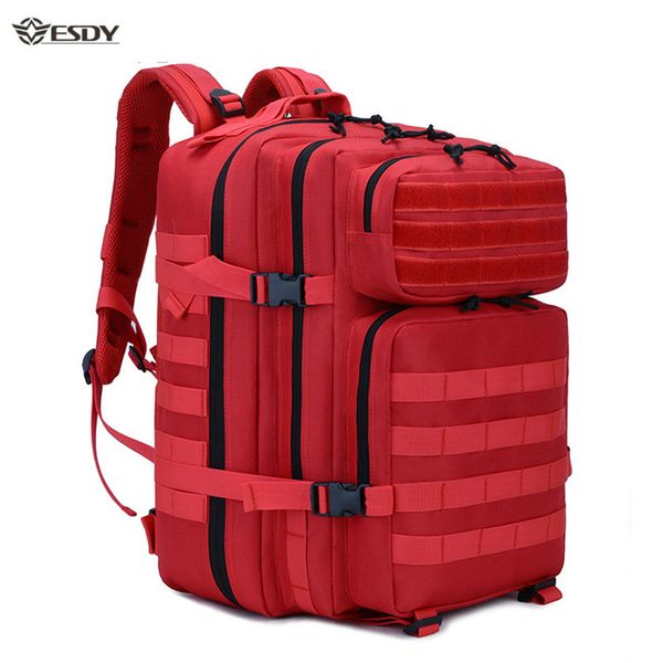 

45l backpack tactical rucksack large capacity men outdoor camping bag for travel mountaineering hiking mochila blaso