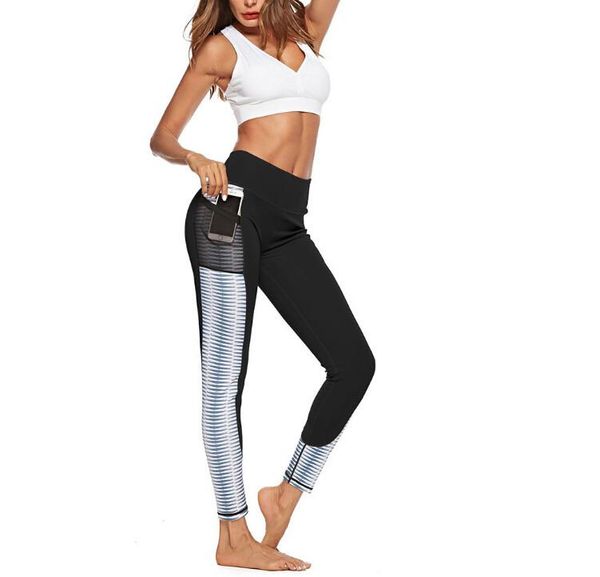 

yoga outfits women's leggings fitness sports exercise running jogging trouser push up skinny girls length 6.17, White;red