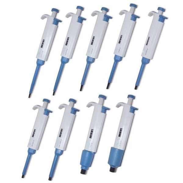 

lab supplies 5pcs/lot various volume mechanical single channel micro pipette 0.1ul-10ml