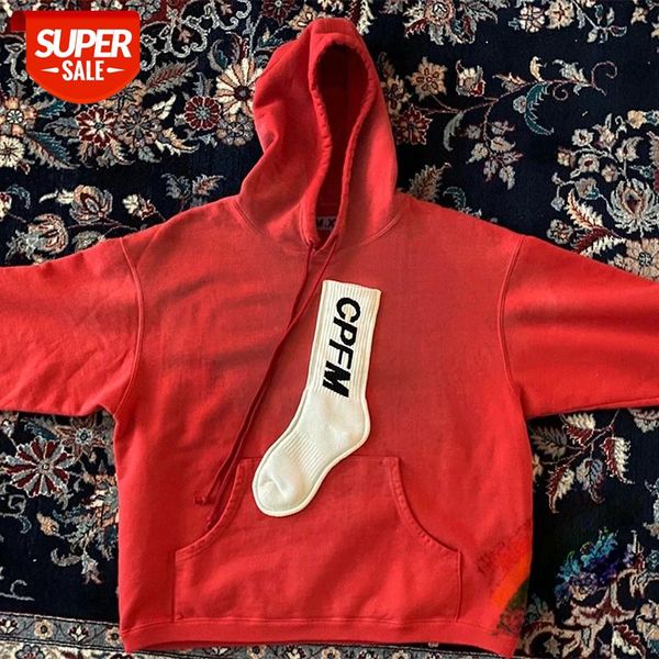 

new cpfm.xyz sock hooded hoodie men women 1:1 fashion casual cpfm.xyz pullover #ga2l, Black