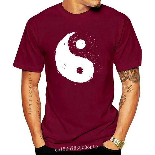 

men's t-shirts yin yang t-shirt ladies screenprinted harmony peace symbol grunge womens retro 2021 funny tee shirt, White;black