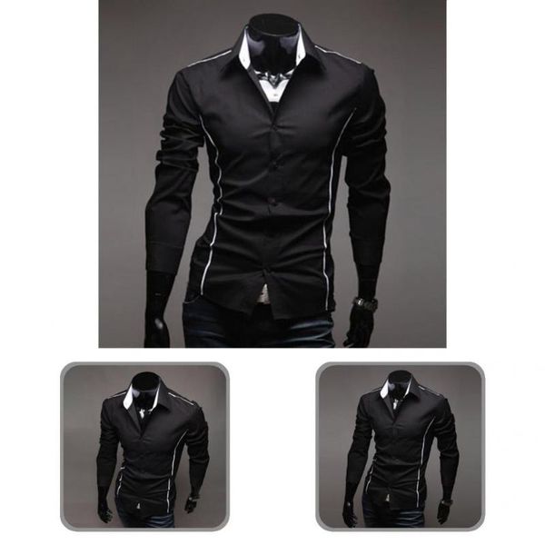 

men's casual shirts great spring shirt purfle soft autumn, White;black