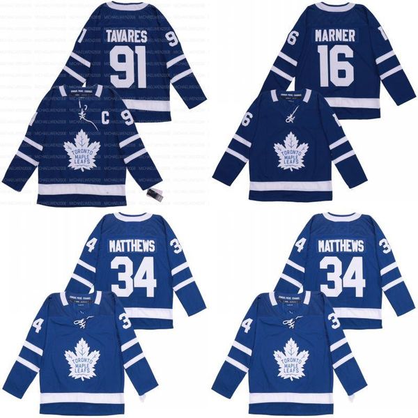 

toronto maple leafs 16 mitch marner 91 john tavares captian c patch 34 auston matthews hockey jerseys 100 % embroidery ready to ship, Black;red