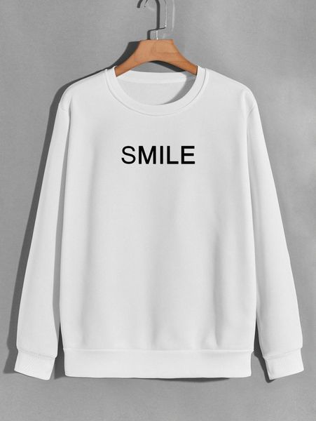 

men letter graphic thermal lined sweatshirt x0zc#, Black