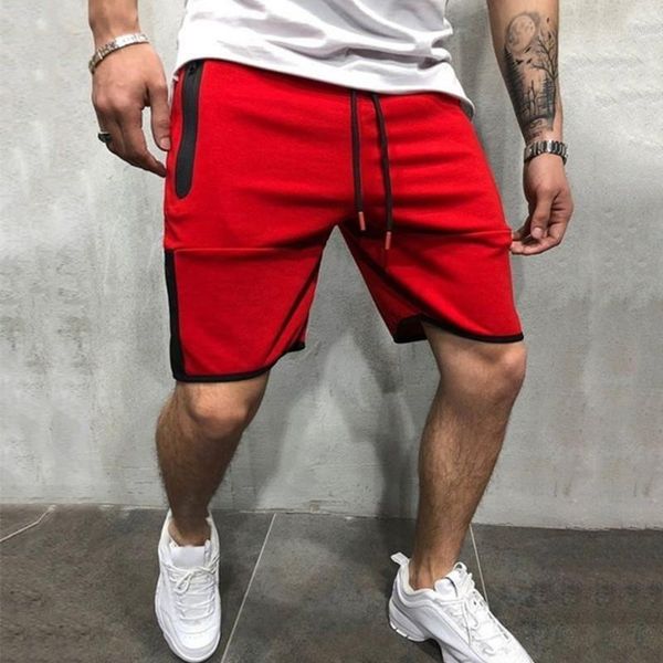 

summer men's shorts fashion casual beach fitness pants, White;black