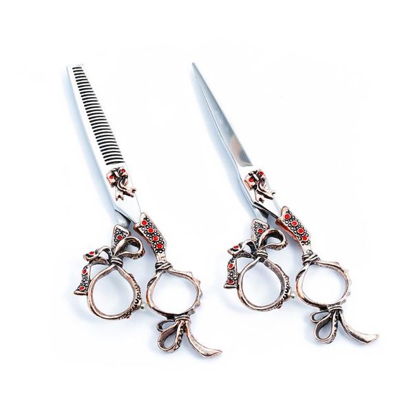 

hair scissors 6 inch japan 440c stainless steel thinning cutting salon hairdressing tijeras peluqueria