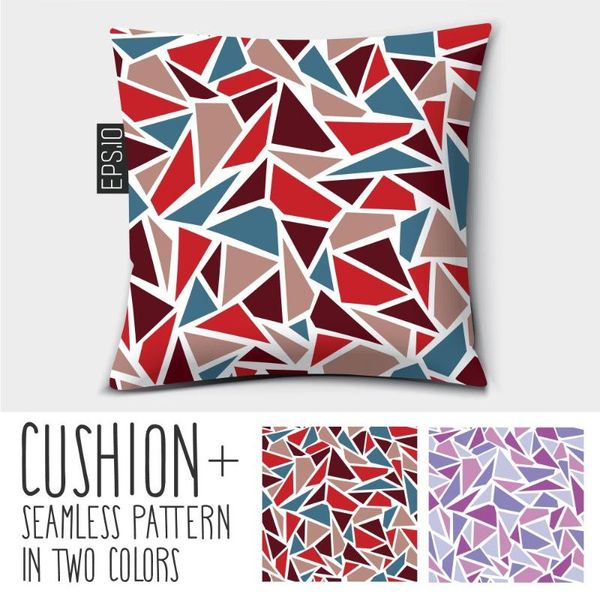 

cushion/decorative pillow geometry style decorative throw case polyester cushion cover one direction pattern creative decoration for home so