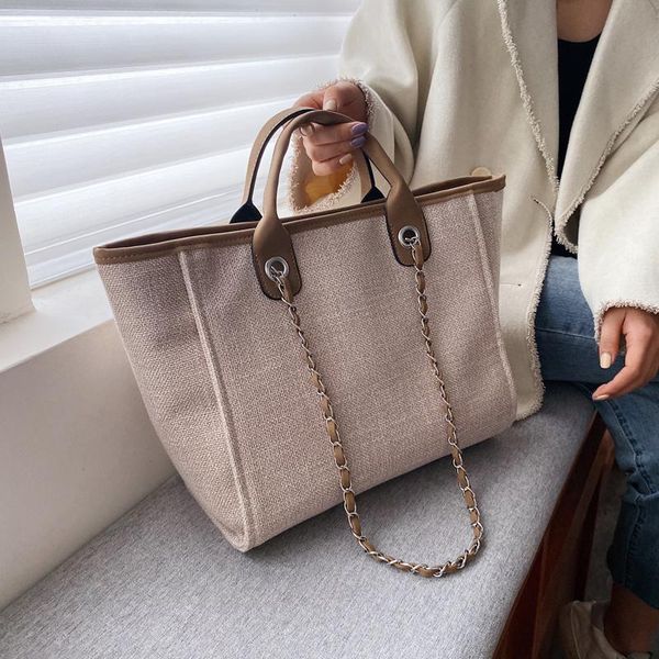 

large tote casual bag 2021 fashion new canvas women's designer handbag high capacity shoulder messenger bag