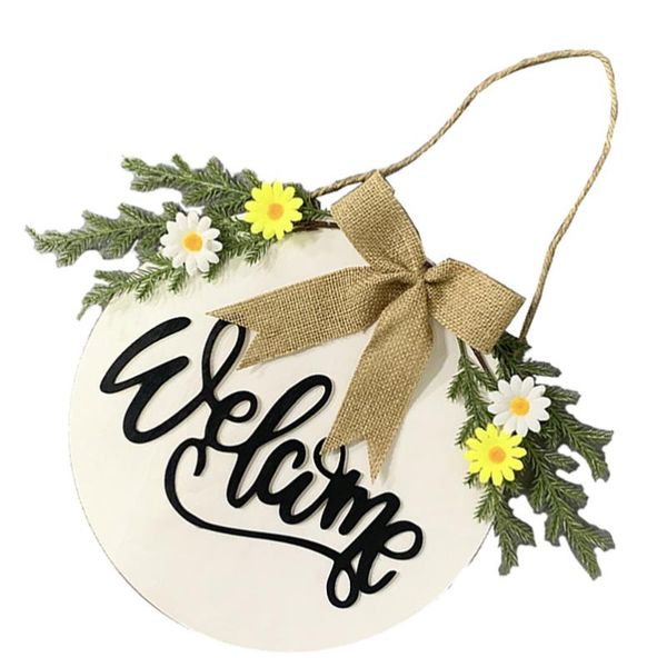 

decorative flowers & wreaths 1pc creative door ornament wall hanging adorable flower sign