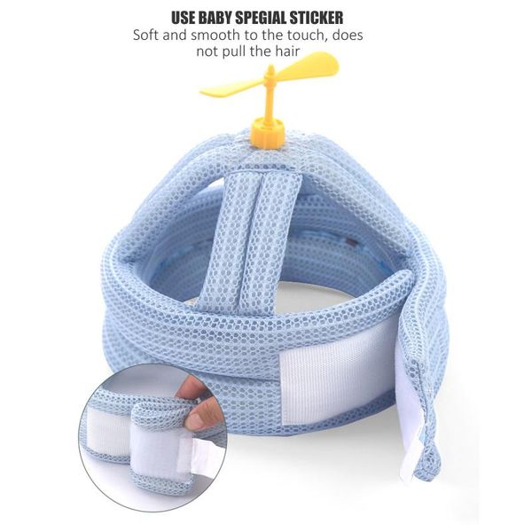 

caps & hats 1pcs infant soft comfortable head security hat cute baby toddler cap anti-collision anti-fall protective safety helmet, Yellow