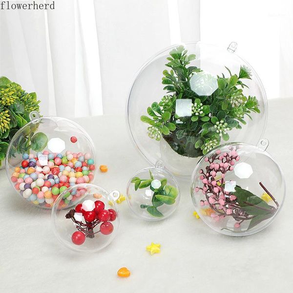 

christmas decorations apple decoration hanging ball hollow transparent gift box round plastic high