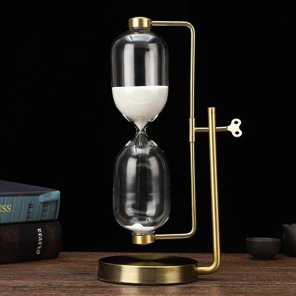 

other clocks & accessories nordic style retro creative zinc alloy glass hourglass 60 minutes modern art minimalist decor home living room de