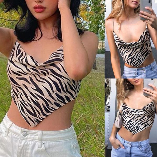 

women's tanks & camis y2k womens crop fashion tie-dye stripes taping backless sling wrap bra summer casual sleeveless tank, White