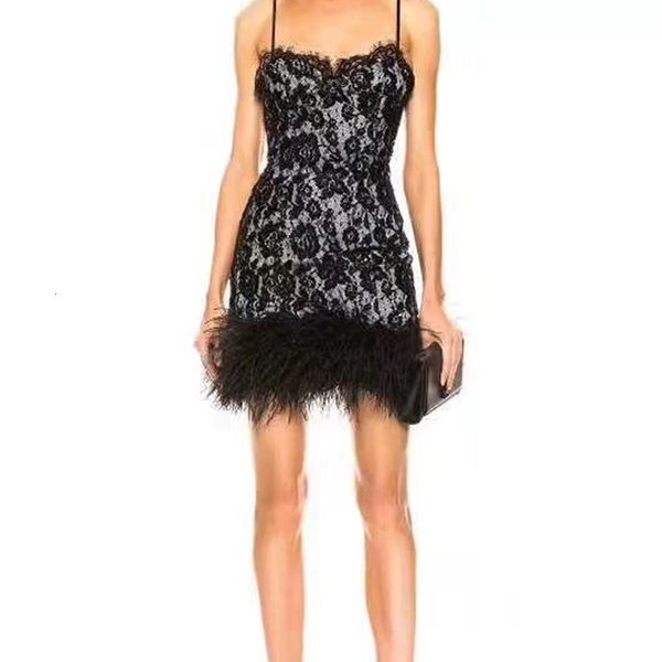 

slide black feathers lace club dressed in party t98u, White