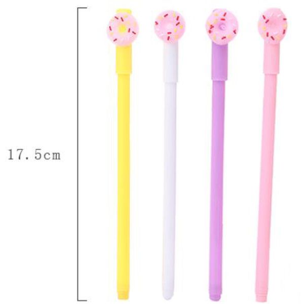 

donut gel 0.5mmnovelty student pen cartoon paper leuke write pens kawaii school supplies